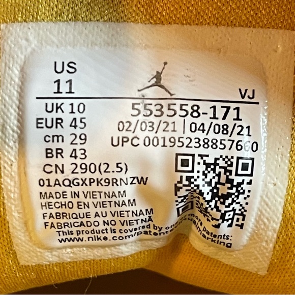 2021 Jordan 1 Low ‘Pollen’ - Picture 9 of 11